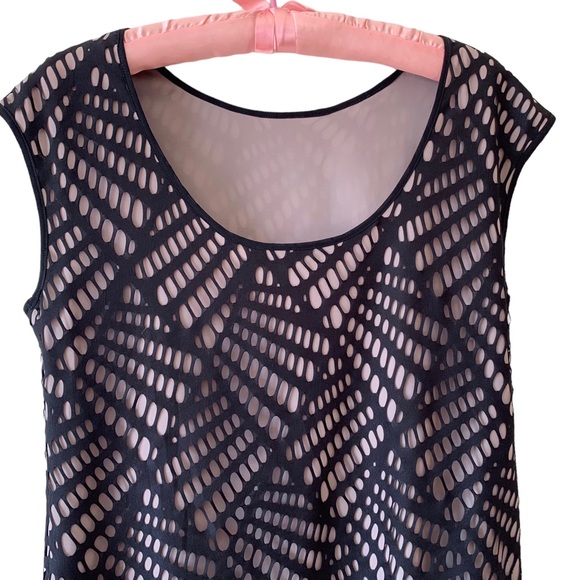 MARC NEW-YORK BLACK SLEEVELESS CUTOUT SPECIAL OCCASION MINI DRESS - Picture 11 of 13